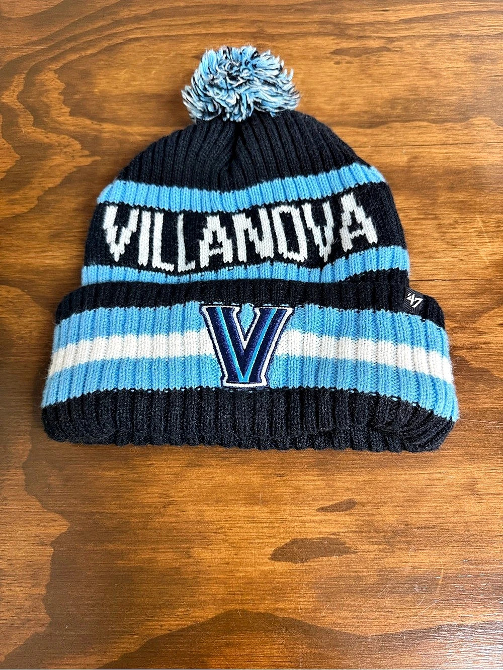 47 Brand Villanova Wildcats Bering Cuffed Knit Hat with Pom
